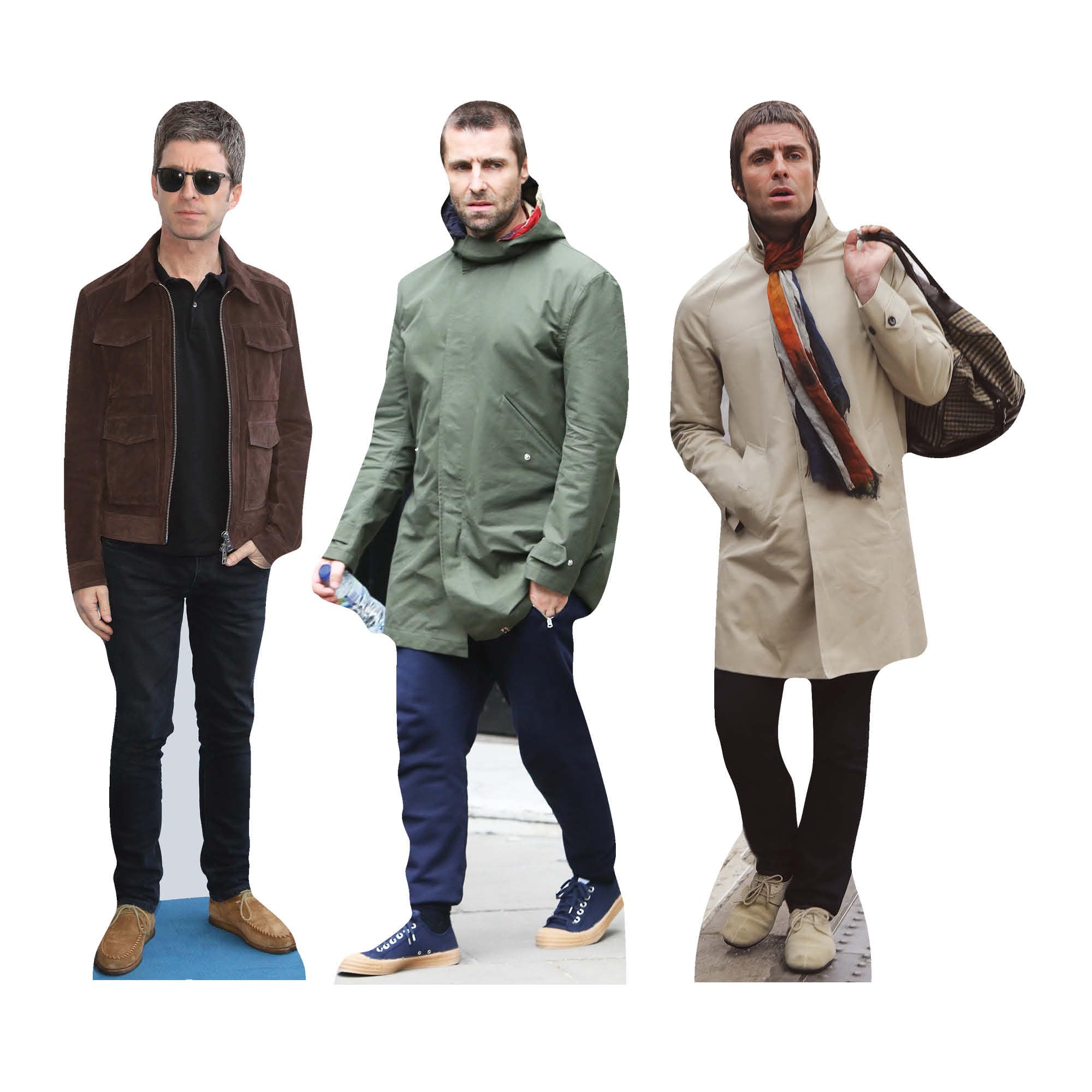 Star Cutouts CS1197 Liam and Noel Gallagher - Paquete de Recortes